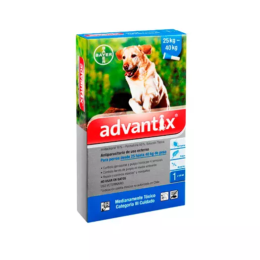 Pipeta antipulgas Advantix 4ml (25 a 40kg)