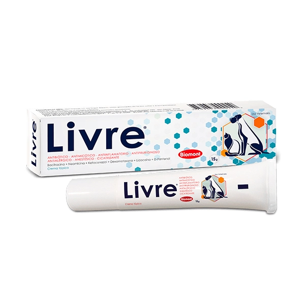Livre crema cicatrizante